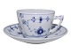 Bing & Grøndahl Blue Painted (Blue Fluted), chocolate cup with matching saucer.The factory ...