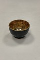 Aluminia Confetti Black Sugar Bowl with GoldMeasures 7,5cm / 2.95 inch