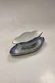 Royal Copenhagen Blue Fish Set Sauce Bowl on a Fixed Dish No. 3003. There is slight wear on the ...