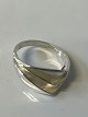 Silver ring in sterling silverSize 57.