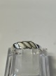 Silver ring with white stonesSize 58