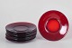 Set of ten Scandinavian glass plates.