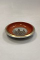 Royal Copenhagen orange/gray  bowl in cracle glaze - RosenborgDiameter 18 cm / 7.09 inch