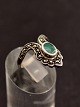 Sterling silver ring with green stone