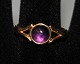 14k gold ring with amethyst, 1928. Frederik Karl Hansen, Frederiksberg (1910 - 1937) Denmark. ...