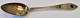 Hans Jürgen Mathiesen (1751 - 1823) Sønderborg, Denmark: Silver dining spoon with glass. 1824. ...