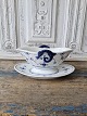 B&G Blue painted sauce pot Factory first Height 11 cm. Length 23 cm. Produced between 1902-14