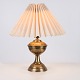 Brass Lamp with White Shade from the 1930s