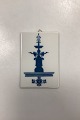 Royal Copenhagen Plaquette - Copenhagen Midwifery School. Motif with the Stork Fountain on ...