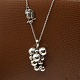 Georg Jensen; A Moonlight Grapes necklace in sterling silver.Chain l. 60 cm.Grapes l. 4,5 ...
