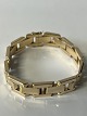 Block gold bracelet with 3 rows in 14 karat gold. ...
