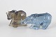 Paul Hoff for Reijmyre, set of two glass figurines.