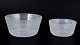 Oiva Toikka for Iittala Kastehelmi, set of two bowls.