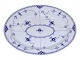 Blue Fluted Half LacePlatter 33 cm. #628