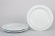 Grethe Meyer for Royal Copenhagen, set of four Blue Line dinner plates.Elegant set of four ...