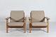Hans J. Wegner (1914-2007)Easy chairs model GE 290made of solid oak with beautiful ...