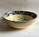 ANDERS HØY: Large ceramic bowl for salad, for example, with decoration inside - person on the ...
