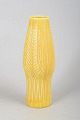 Anna-Lisa Thomson for Upsala-Ekeby/Gefle, yellow art deco vase.Slim ceramic vase with stylised ...