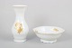Rosenthal Classic Rose vase and bowl.Elegant porcelain set in white porcelain with relief ...