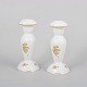 Rosenthal Classic Rose pair of candlesticks.Elegant pair of candlesticks in white porcelain ...