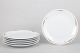 Set of six dinner plates from Rörstrand Fleur.Elegant set consisting of six porcelain dinner ...