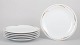 Set of six dinner plates from Rörstrand Fleur.Elegant set consisting of six porcelain dinner ...