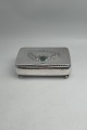 Georg Jensen Sølv Box on feet with Green Stones No. 83