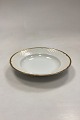 Bing and Grondahl Hostrup Soup Plate No. 23White colored with gold rimDiameter 21 cm / 8.27 ...