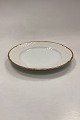Bing and Grondahl Hostrup Lunch Plate No. 25White colored with gold rimDiameter 24 cm / 9.45 ...