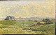 Viggo Pedersen (1854-1926): Landscape painting on wooden panel - without frame. Painted around ...