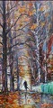 Eisner, Ib (1925 - 2003) Denmark: A walking man in an autumn garden. Signed, Oil on canvas. 61 x ...