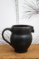 Old "Lillerod" owl jug in glazed earthenware in fine slate black glaze...