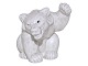 Royal Copenhagen brown stoneware figurine, small polar bear cub.Designed by artist Knud ...