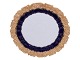Meissen Germany, large platter with gold and blue decoration from around 1900.Marked with ...