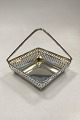 Basket with handle in Sterling Silver by Anton MichelsenMeasurements: 18.5 cm x 18.5 cm / ...
