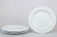 Grethe Meyer for Royal Copenhagen, set of four dinner plates.White porcelain from the Blue ...