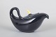 Ove Rasmussen, model Aladdin teapot.Rare modernist teapot in dark glazed stoneware with an ...