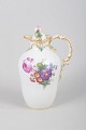 Royal Copenhagen Saxon Flower, oil flask/pitcher.Decorated porcelain with hand-painted floral ...
