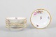 Royal Copenhagen Saxon Flower, set of six butter pads or caviar dishes.Decorated porcelain ...