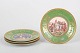 Capodimonte, set of four dishes with Napoleon scenes.Decorated porcelain dishes with ...