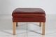 Børge Mogensen (1914-1972)Stool no. 2202 with legs of solid oak.Upholstered with dark ...