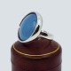 Regitze Overgaard for Georg Jensen; Ring in sterling silver with blue quartz, no. 466. Ring size ...