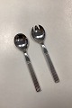 Georg Jensen Bernadotte Sterling Sølv / Steel Salad Set No. 132Measures 23cm / 9.06 inch
