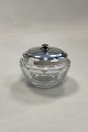 Georg Jensen Sterling Silver and Baccarat Crystal Confiture Glass Jar No. 486Diameter 9 cm / ...