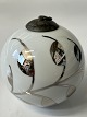 Royal Copenhagen Mega Mussel Fluted Silver Christmas Bauble with Ribbon1st ...