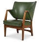 Extremely rare teak armchair by Kay Fisker. very few copies known. Completely ...