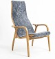 lamino Armchair in oak by Yngve Ekstrøm covered with beautiful ...