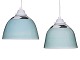 Modern Danish CeramicsTwo small mint green ceiling lamps from around 1990-2000