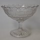 Sugar bowl in pressed glass, 19th century. Denmark. H.: 11 cm. Dia.: 13 cm.