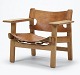 Super Beautiful Spanish Chair by Børge Mogensen in Cognac Colored Full Grain ...